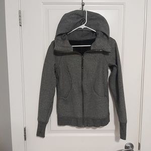 Grey Lululemon zip up sweater size 4
